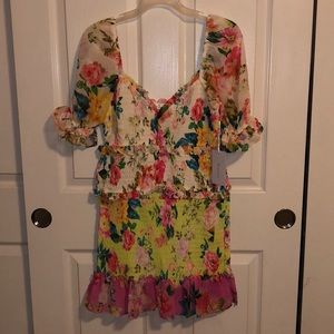 FLORAL DRESS- new with tags